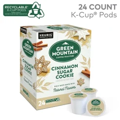 Keurig K-Cups<Green Mountain Cinnamon Sugar Cookie Coffee Keurig® K-Cup® Pods, Medium Roast, 24/Box (35814)