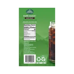 Coffee<Green Mountain Coffee Roasters Dark Magic Cold Brew Coffee Packet, Dark Roast, 72 fl.oz., 6/Carton (5000376411)