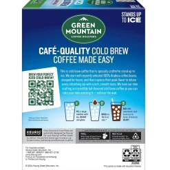 Keurig K-Cups<Green Mountain Coffee Roasters Iced Cold Brew Almond Vanilla Iced Coffee Keurig® K-Cup® Pods, Light Roast, 80/Carton