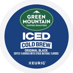 Keurig K-Cups<Green Mountain Coffee Roasters Classic Black Iced Coffee Keurig® K-Cup® Pods, Medium Roast, 80/Carton (5000372042CT)