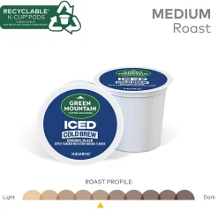 Keurig K-Cups<Green Mountain Coffee Roasters Classic Black Iced Coffee Keurig® K-Cup® Pods, Medium Roast, 80/Carton (5000372042CT)