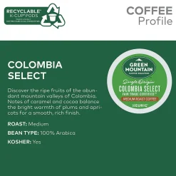 Keurig K-Cups<Green Mountain Colombia Select Coffee Keurig® K-Cup® Pods, Medium Roast, 96/Carton (6003)