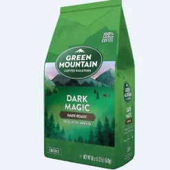 Coffee<Green Mountain Dark Magic Ground Coffee, Dark Roast, 18 oz. (611247371343)