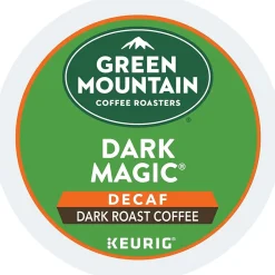 Keurig K-Cups<Green Mountain Dark Magic Decaf Coffee Keurig® K-Cup® Pods, Dark Roast, 96/Carton (504067)