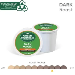 Keurig K-Cups<Green Mountain Dark Magic Decaf Coffee Keurig® K-Cup® Pods, Dark Roast, 96/Carton (504067)