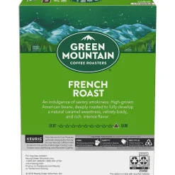 Keurig K-Cups<Green Mountain French Roast Coffee Keurig® K-Cup® Pods, Dark Roast, 24/Box (6694)