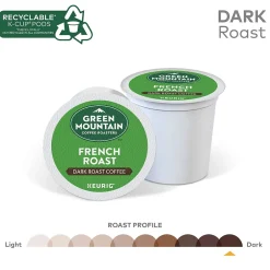 Keurig K-Cups<Green Mountain French Roast Coffee Keurig® K-Cup® Pods, Dark Roast, 24/Box (6694)