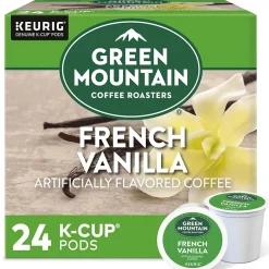 Keurig K-Cups<Green Mountain French Vanilla Coffee Keurig® K-Cup® Pods, Light Roast, 24/Box (6732)