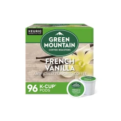 Keurig K-Cups<Green Mountain French Vanilla Coffee Keurig® K-Cup® Pods, Light Roast, 96/Carton (6732)