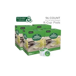 Keurig K-Cups<Green Mountain French Vanilla Coffee Keurig® K-Cup® Pods, Light Roast, 96/Carton (6732)