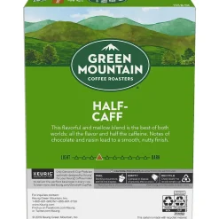 Keurig K-Cups<Green Mountain Half-Caff Coffee Keurig® K-Cup® Pods, Medium Roast, 24/Box (6999)
