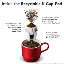 Keurig K-Cups<Green Mountain Half-Caff Coffee Keurig® K-Cup® Pods, Medium Roast, 24/Box (6999)