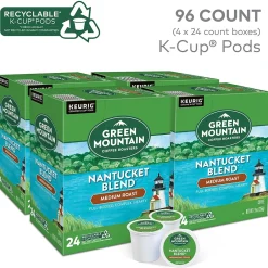 Keurig K-Cups<Green Mountain Nantucket Blend Coffee Keurig® K-Cup® Pods, Medium Roast, 96/Carton (6663)