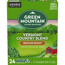 Keurig K-Cups<Green Mountain Vermont Country Blend Coffee Keurig® K-Cup® Pods, Medium Roast, 24/Box (6602)