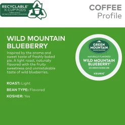 Keurig K-Cups<Green Mountain Wild Mountain Blueberry Coffee Keurig® K-Cup® Pods, Light Roast, 96/Carton (67832)