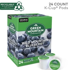 Keurig K-Cups<Green Mountain Wild Mountain Blueberry Coffee Keurig® K-Cup® Pods, Light Roast, 24/Box (6783)