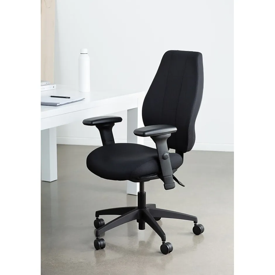 Online + ergoCentric airCentric3 Task Chair, Extra Long Seat, Black (AIR3STXL) Office Chairs