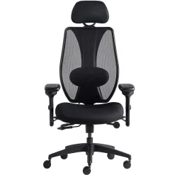 Clearance + ergoCentric sCentric Hybrid Task Chair, Black (sCentricST) Office Chairs