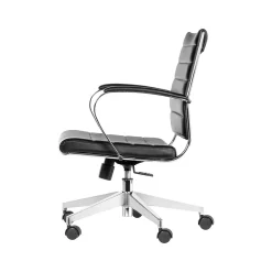 Capsule Faux Leather Swivel Task Chair, Black (GMCC-00850) Office Chairs