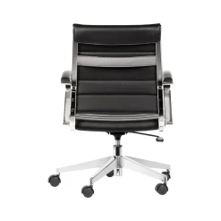 Capsule Faux Leather Swivel Task Chair, Black (GMCC-00850) Office Chairs