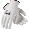Work Gloves<G-Tek 33-125 Polyurethane Coated Nylon Gloves, Medium, 13 Gauge, White, 12 Pairs (33-125/M)
