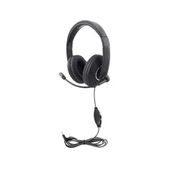 Hamilton Buhl Smart-Trek Mini Noise Canceling Stereo On Ear Headset, Black/Silver (STM2BK)* Headsets