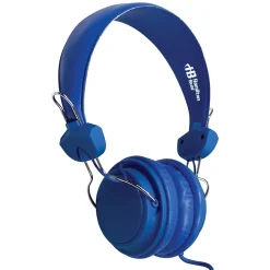Hamilton Buhl TRRS Over-the-Head Stereo Headset with In-Line Microphone, Blue (FV-BLU)