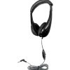 Hamilton Buhl HamiltonBuhl Motive8 Mid-Sized Multimedia Headphone with In-line Volume Control, Black (HECM8BK1)