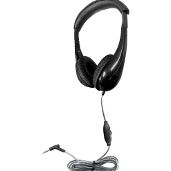 Hamilton Buhl HamiltonBuhl Motive8 Mid-Sized Multimedia Headphone with In-line Volume Control, Black (HECM8BK1)