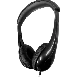 Hamilton Buhl HamiltonBuhl Motive8 Mid-Sized Multimedia Headphone with In-line Volume Control, Black (HECM8BK1)