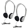 Hamilton Buhl HamiltonBuhl Personal On-Ear Stereo Headphone, Pack of 2 (HECHA2-2)