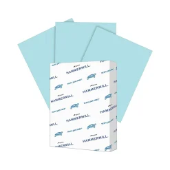 Sale 8.5" x 11" Multipurpose Paper, 65 lbs., Blue, 250 Sheets/Ream, 2 Reams/Pack (400520) Multipurpose Paper