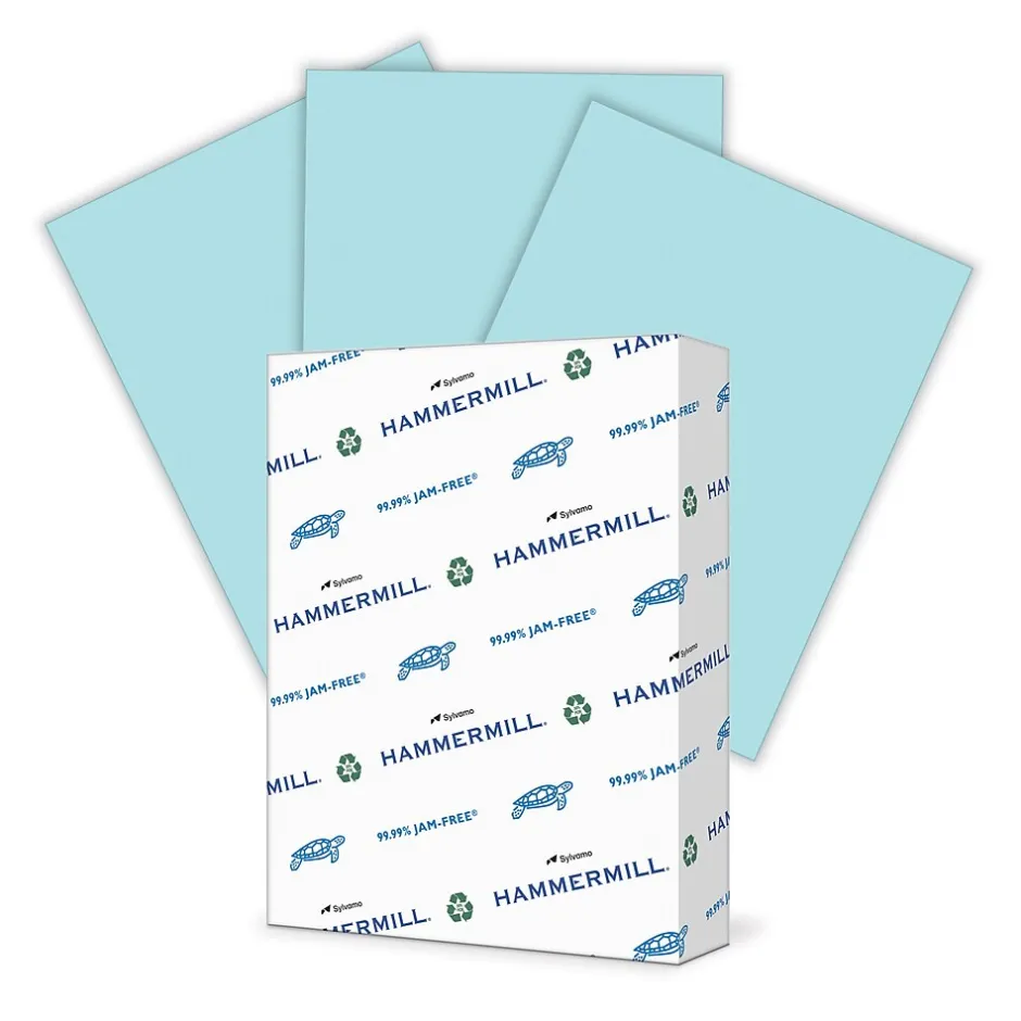 Sale Colors Multipurpose Paper, 20 lbs., 8.5" x 11", Blue, 500 Sheets/Ream (103309) Multipurpose Paper