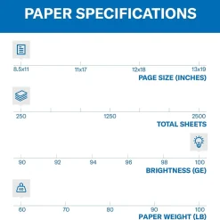 Best Premium Color Copy 60 lbs. Cover Paper, 8.5" x 11", Photo White, 250 Sheets/Pack (122549) Card Stock