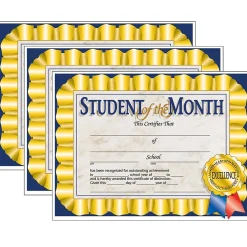 Discount Achievement Certificates, 8.5" x 11", Multicolor, 3/Bundle (H-VA528-3) Awards & Certificates