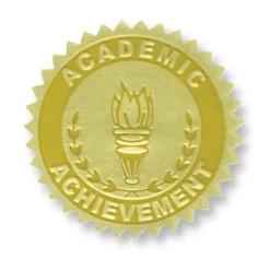 Best Hayes Publishing Gold Foil Embossed, Academic Achievement, Certificate Seals, 54 Per Pack, 3 Packs (H-VA372-3) Awards & Certificates