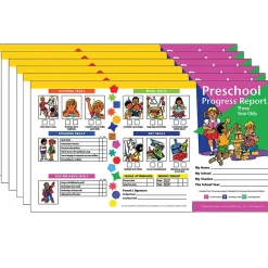 Hot Publishing Preschool Progress Report, Three Year Olds, 10 Per Pack, 6 Packs (H-PRC1-6) Grade Books