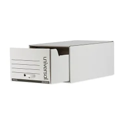 Universal Heavy-Duty Storage Box Drawer, Legal Size, White, 6/Carton (UNV85301) Discount