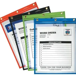 C-Line Heavy-Duty Super Heavyweight Plus Shop Ticket Holders, 12" x 9", Assorted, 20/Bx (CLI50920) Hot