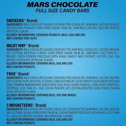 Chocolate<Hershey's Hershey Chocolate Full Size Variety/Mar's Chocolate Full Size Variety (600-04055)