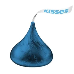 Chocolate<KISSES HERSHEY'S Dark Blue Foil Milk Chocolate Pieces, 66.7 oz., 400/Bag (HEC60194)