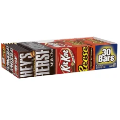 Chocolate<Hershey's , KIT KAT and REESE'S Assorted Milk Chocolate Candy Bars, 45 oz. (HEC20650)