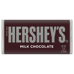 Chocolate<Hershey's Milk Chocolate Snack Size, Candy Bars Jumbo Bag, 19.8 oz (246-00015)