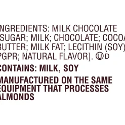 Chocolate<Hershey's Milk Chocolate Snack Size, Candy Bars Jumbo Bag, 19.8 oz (246-00015)