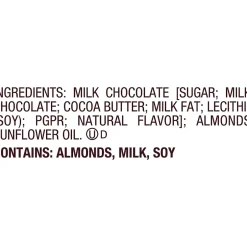 Chocolate<Hershey's Milk Chocolate with Whole Almonds Candy Bars, 2.6 oz., 18/Box (HEC22100)