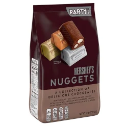 Chocolate<Hershey's Nuggets Assorted Chocolate Candy Party Pack, 31.5 oz (HEC01878)