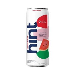 Bottled Water<Hint Watermelon Flavored Purified Water, 12 fl. oz., 24 Cans/Carton (00338)