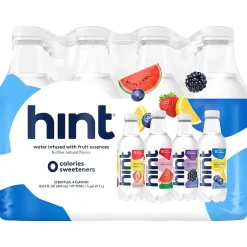 Bottled Water<Hint White Variety Pack Purified Water, 16 fl. oz., 12 Bottles/Carton (00349)