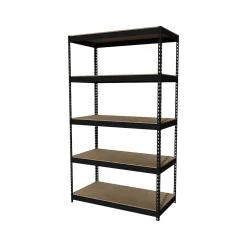 Best Hirsh 3800 lb. Rivet Series 5-Shelf Metal Unit, 48"W, Black (19454) Shelving
