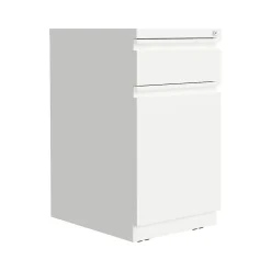 Sale 2-Drawer Mobile Vertical File Cabinet, Letter Size, Lockable, 27.75"H x 15"W x 19.88"D, White (25033) File Cabinets